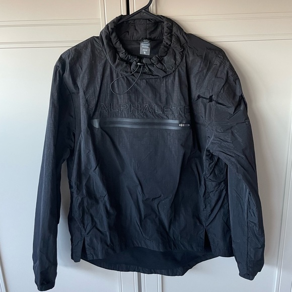 Alphalete Black Windbreaker Jacket - S - Picture 1 of 4